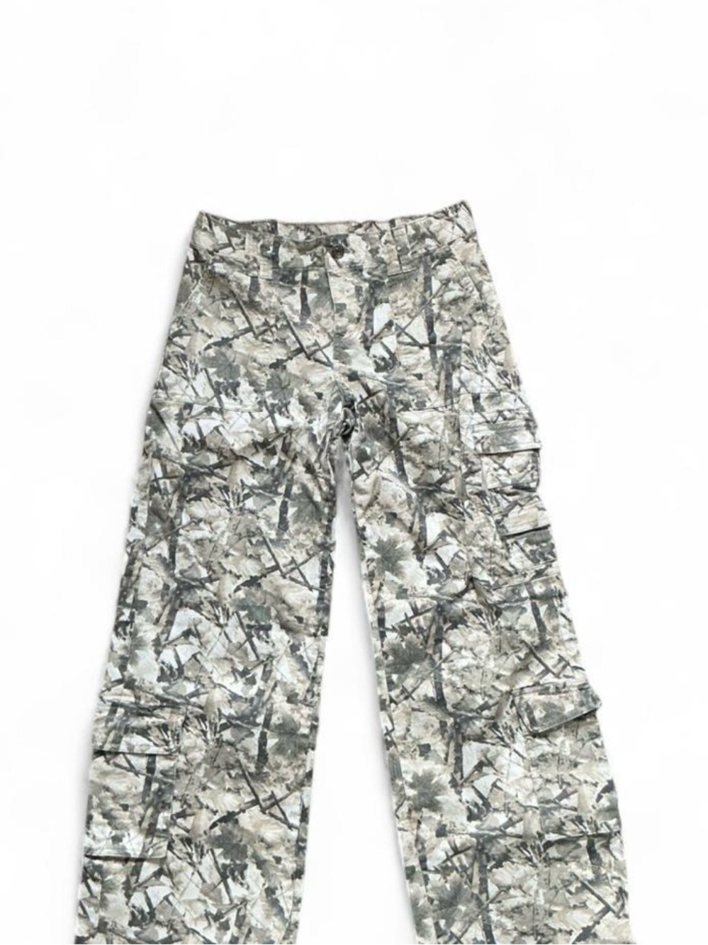 Men's Camouflage Cargo Pants - Gray/Green